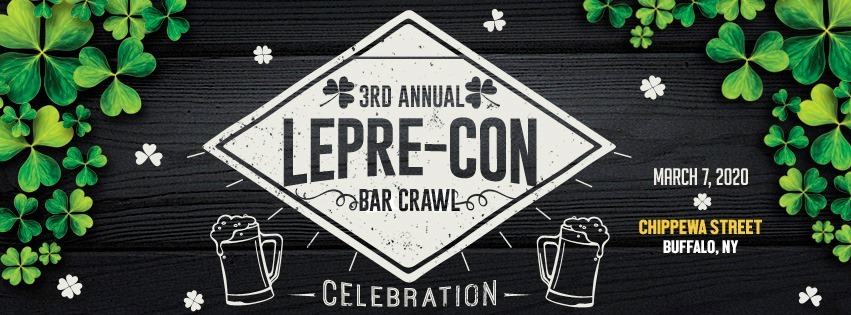 3rd Annual Buffalo LepreCon 2020 Bar Crawl - Buffalo Place