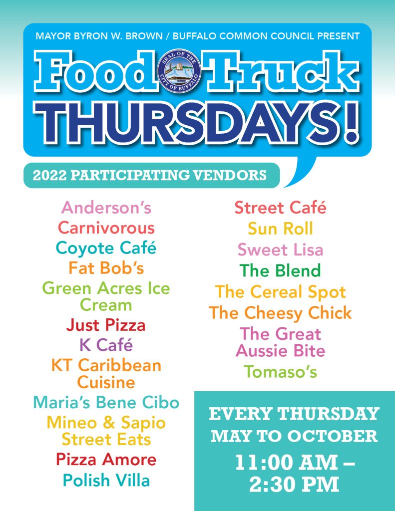 Food Truck Thursdays in Niagara Square Buffalo Place