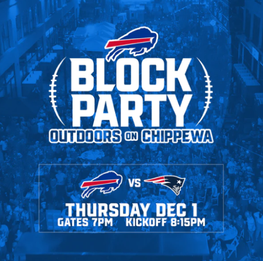Chippewa Buffalo Bills Block Party: Bills vs Patriots - Buffalo Place